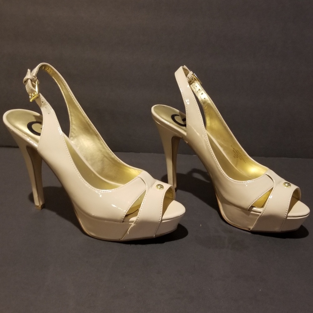 G by Guess Platform 4 1/2" Heels 6 1/2 M GGCATHY